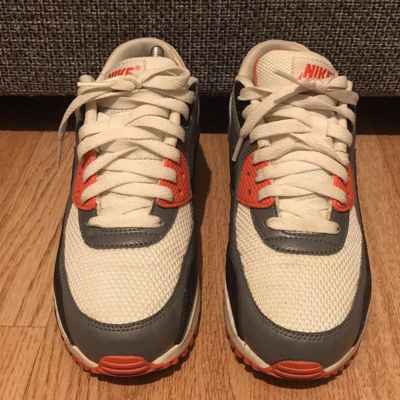 Nike Air Max 90. Total orange. White grey orange.... - Depop