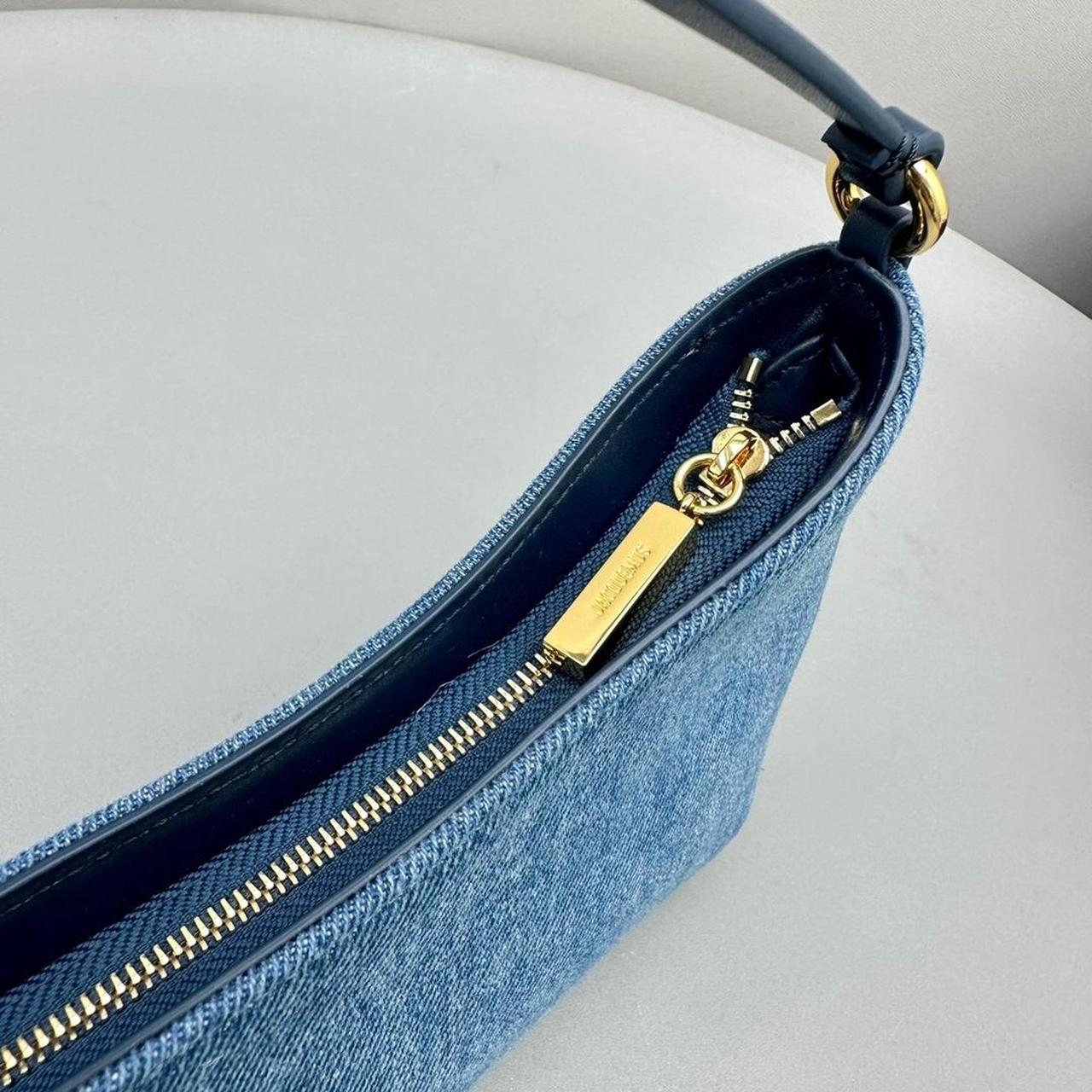 JACQUEMUS Le Bisou Denim Denim Shoulder Bag - Blue