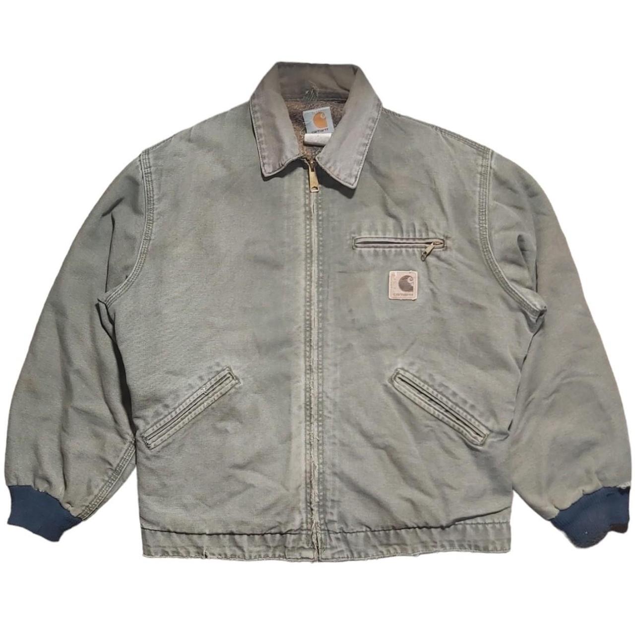 Vintage Carhartt Detroit J76 Blanket lined jacket... - Depop