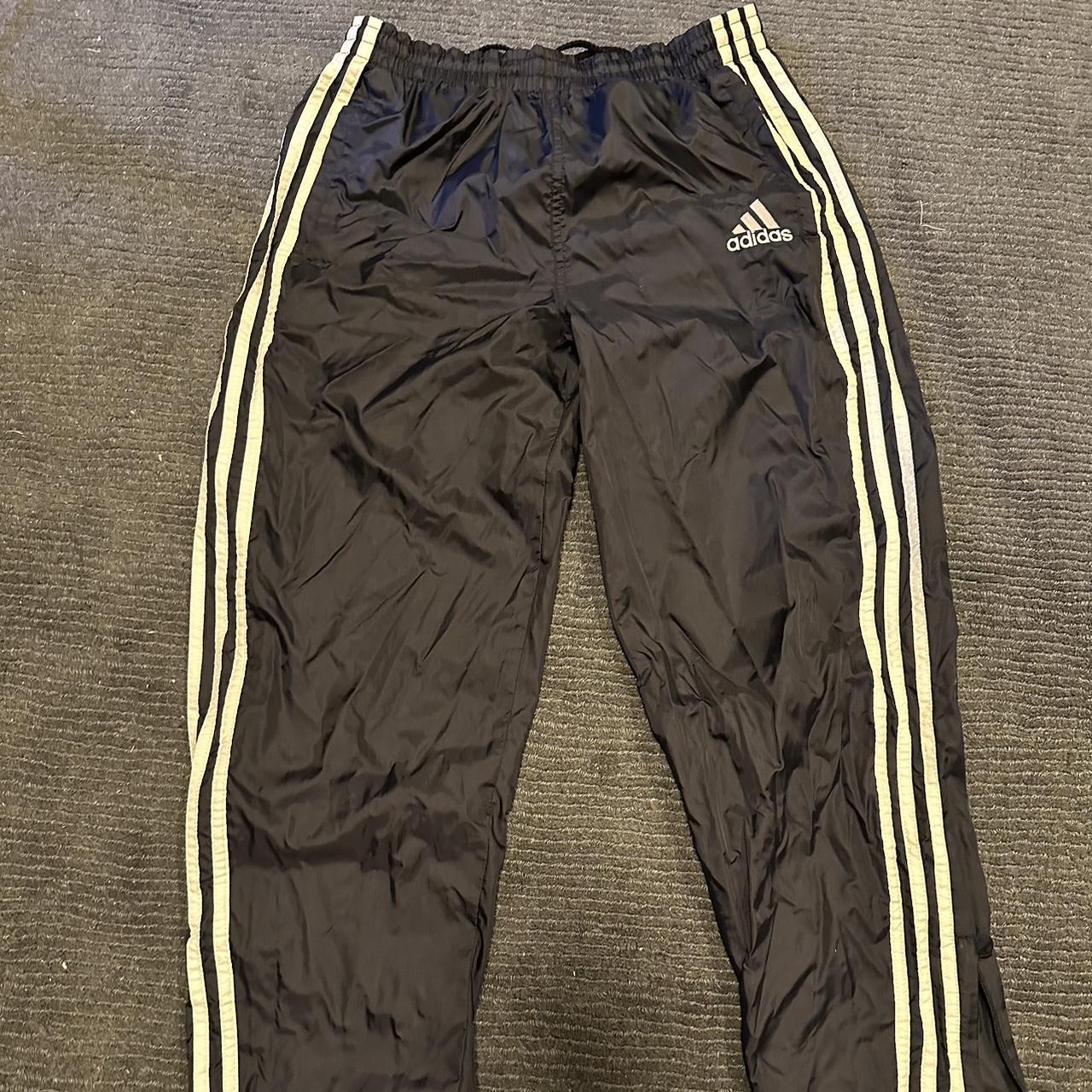 Adidas Vintage Track Pants Size L, good for 5’15’7... Depop