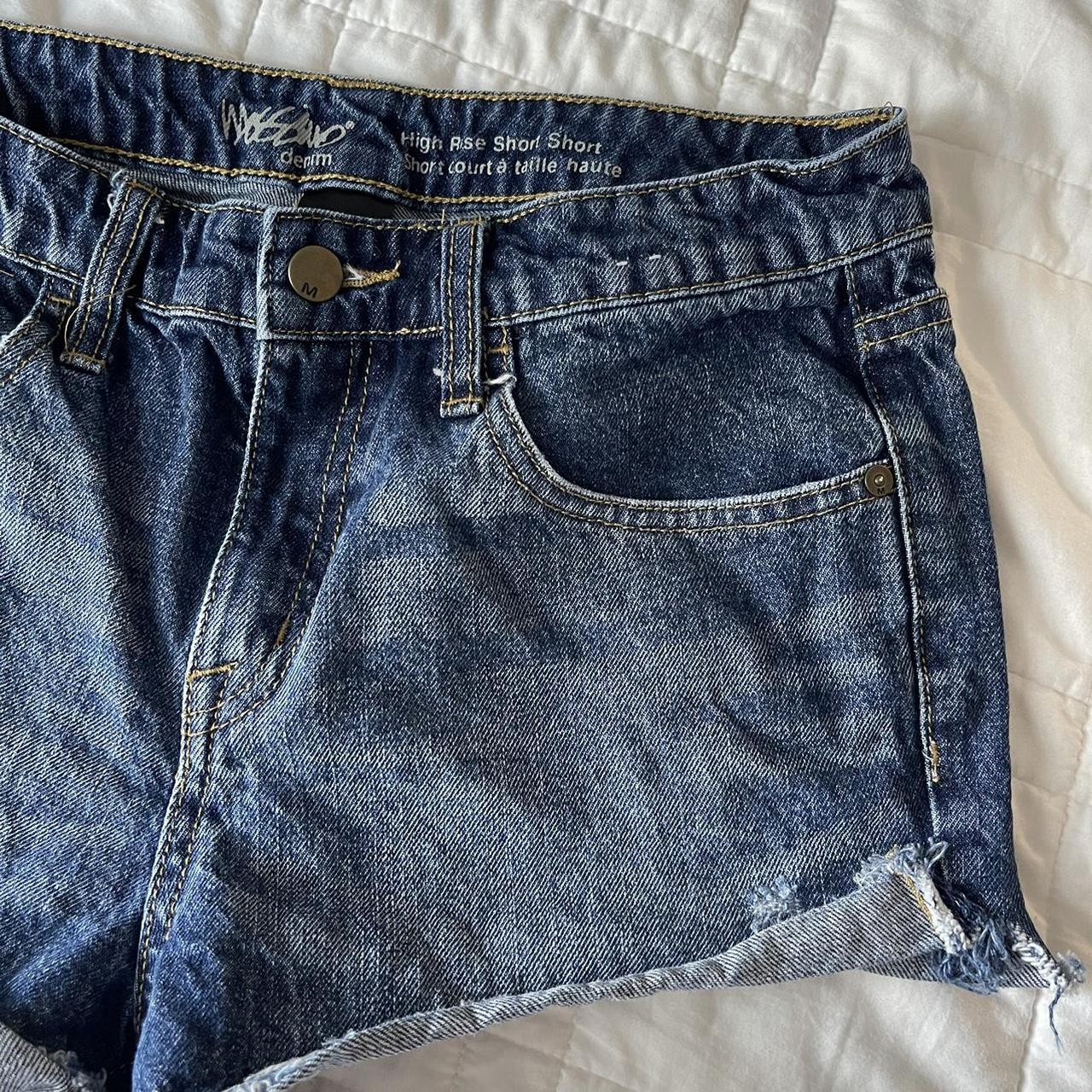 Short jean shorts by Mossimo. Distressed... - Depop