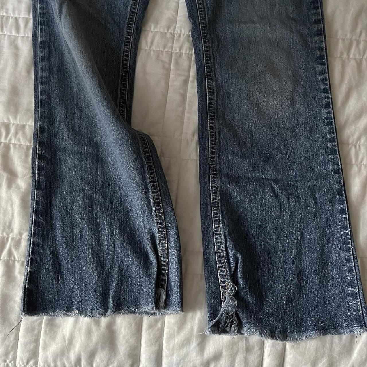 Y2K Abercrombie & Fitch jeans. Raw hemline and shows... - Depop