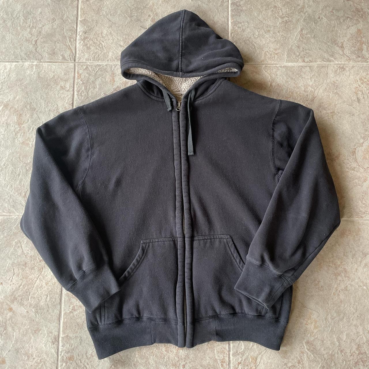 Black Faded Glory hoodie/zip-up. - Depop