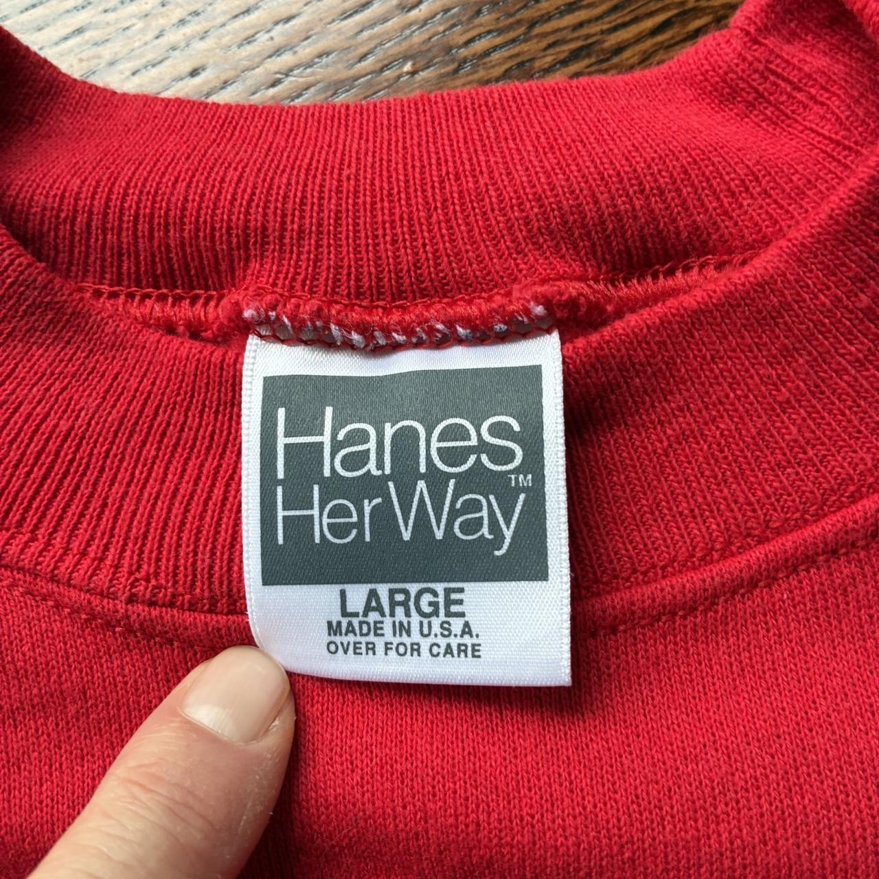 Hanes Women's Sweatshirt - Red - L – Red Hanes cr… - image 5