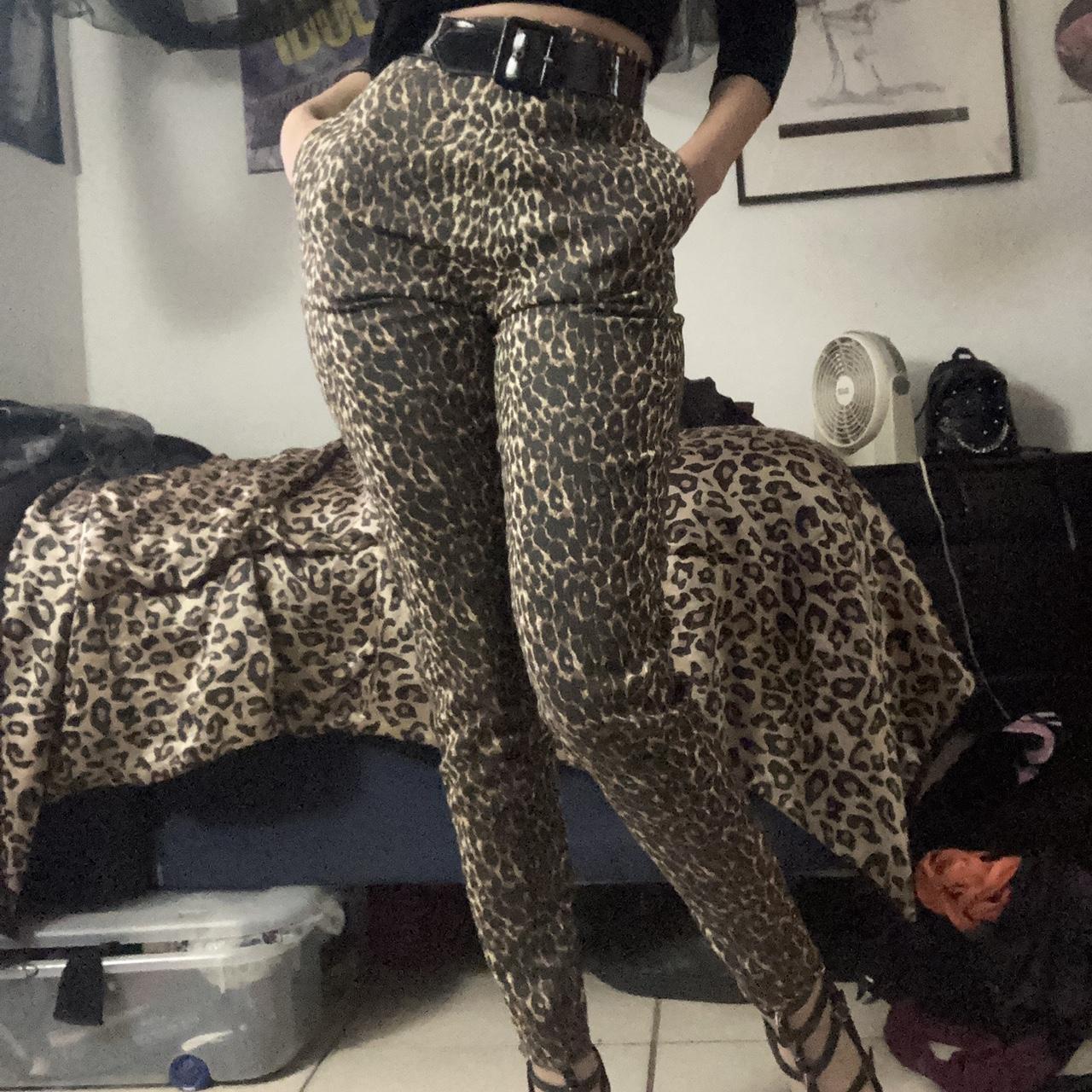 CIGARETTE PANTS IN LEOPARD PRINT VIXEN BY. Depop