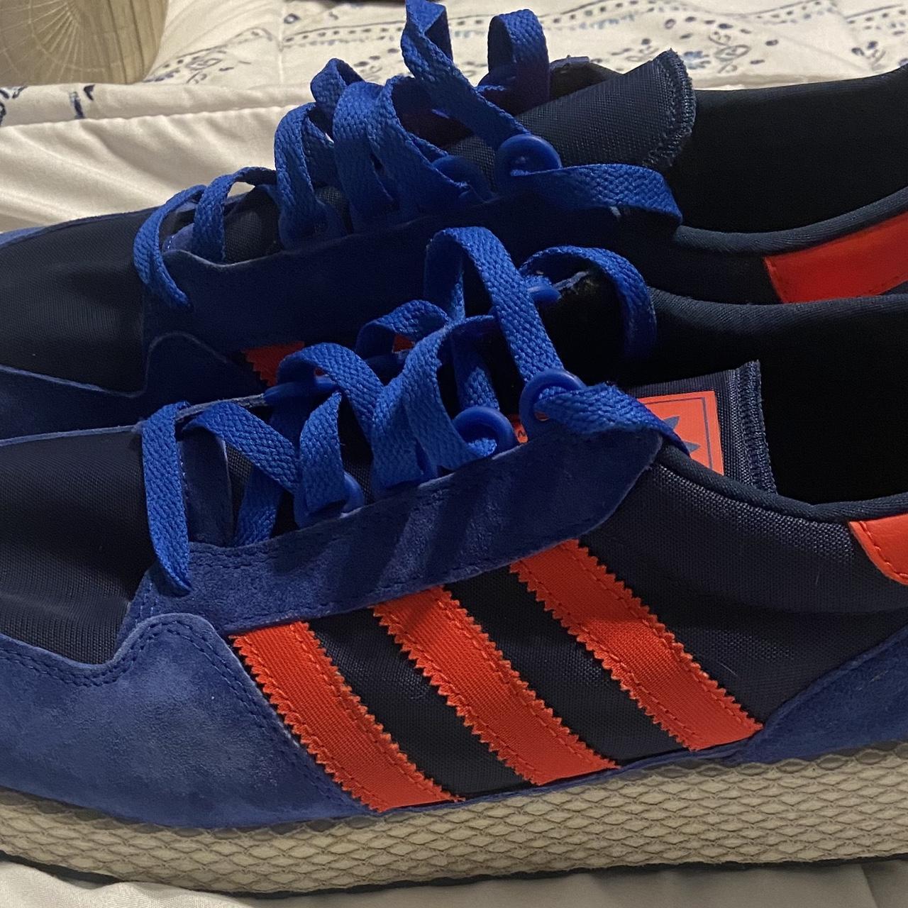 Size 11.5 adidas Forest Grove Blue Red