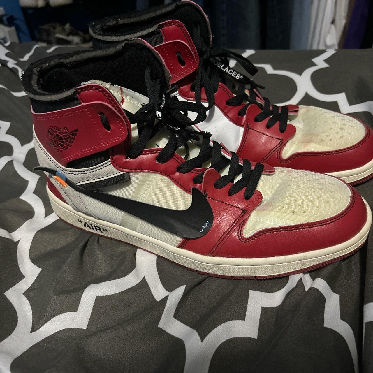 THESE ARE REPS Used off white Chicago Jordan... - Depop