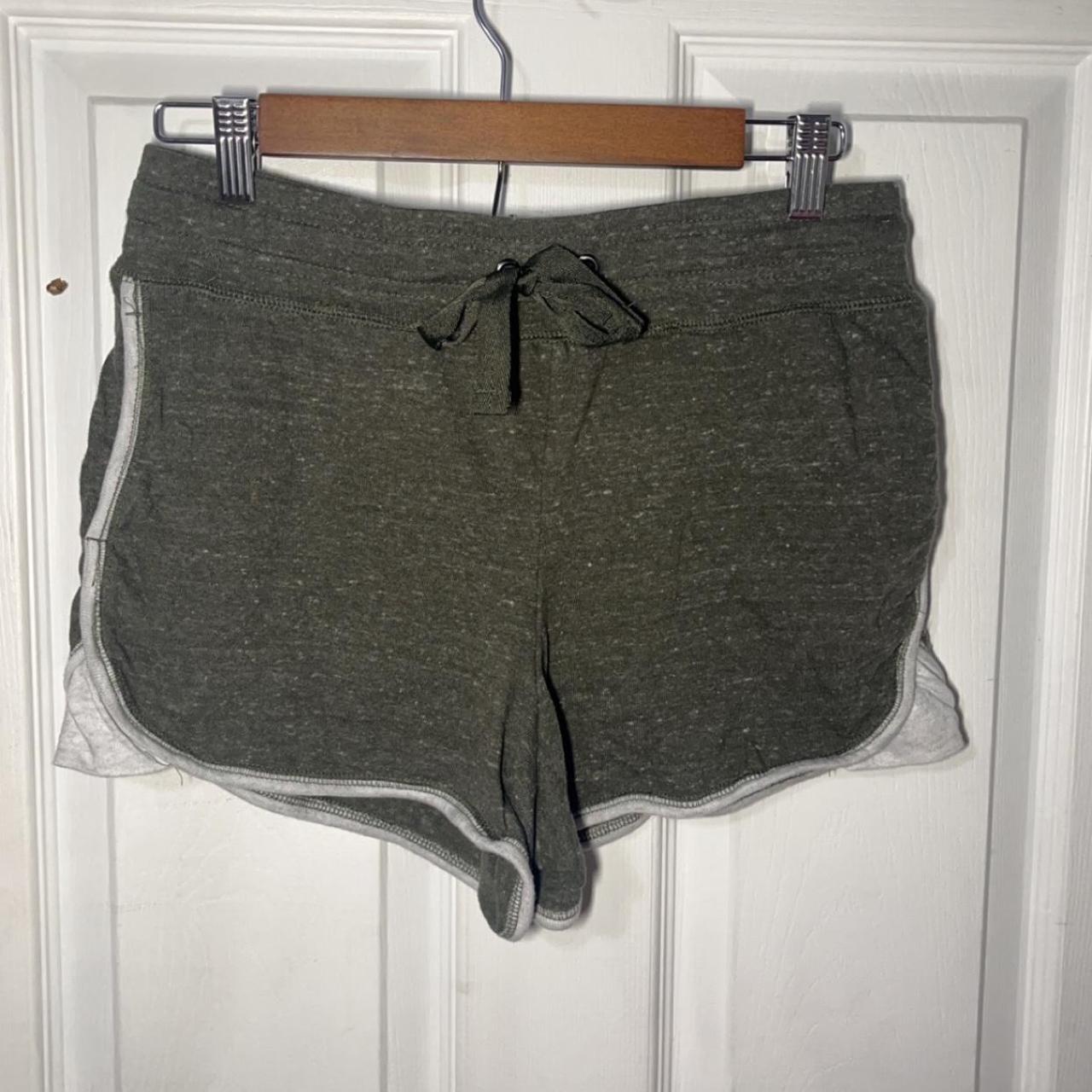 Athletic Works Women's Green and White Shorts Depop
