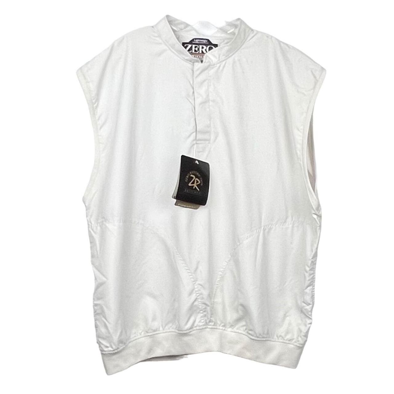 Zero Restriction Men's Golf Vest in stone color is... Depop