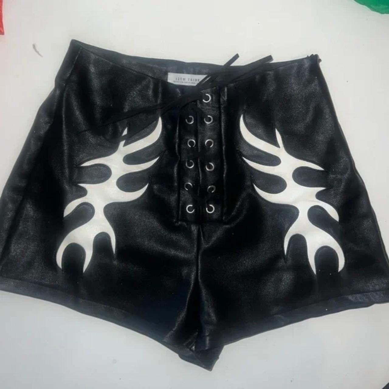 Danica Black Vegan Leather Shorts – 12th Tribe