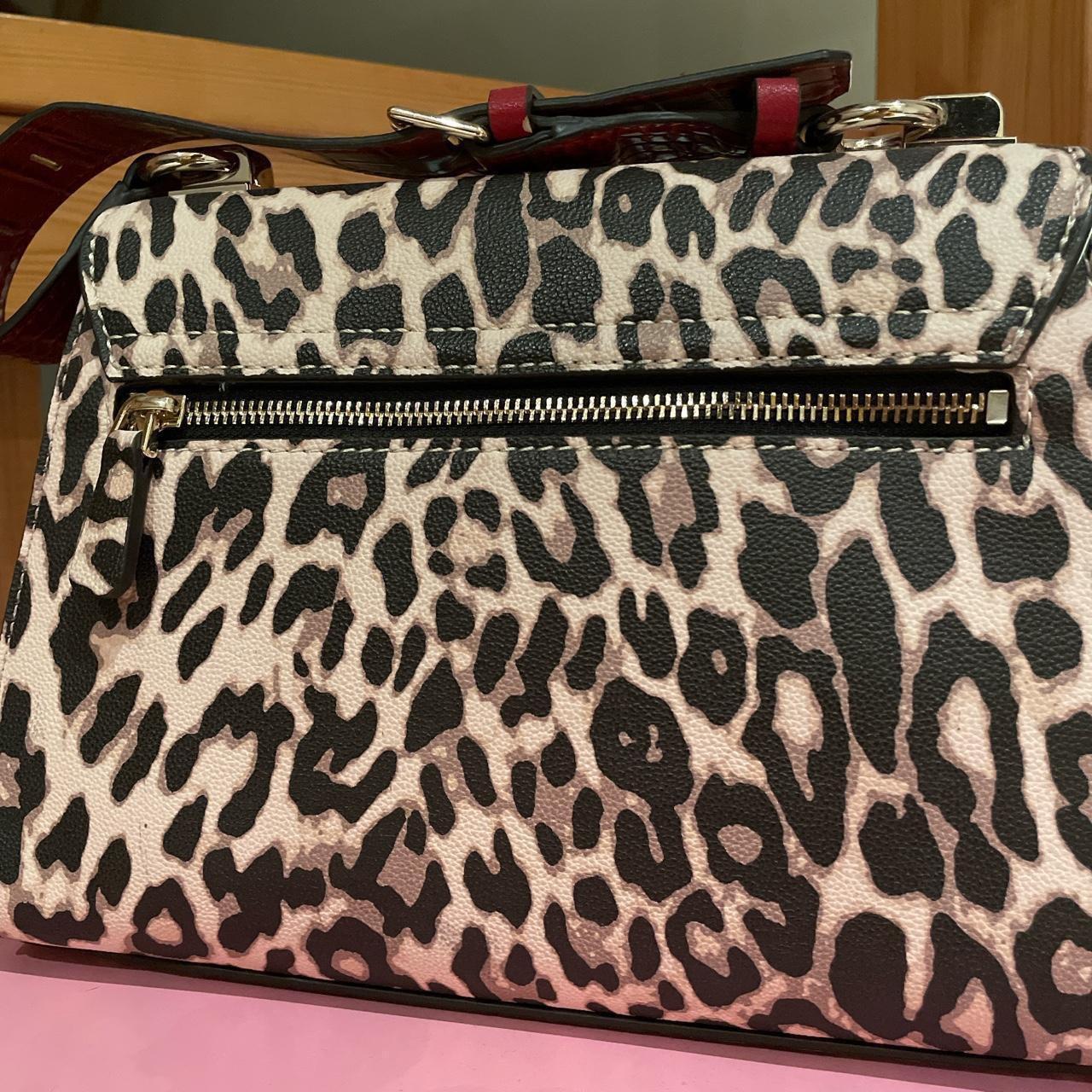 ა ☆ ໒꒱ ‧₊˚ vtg leopard print guess bag never... - Depop