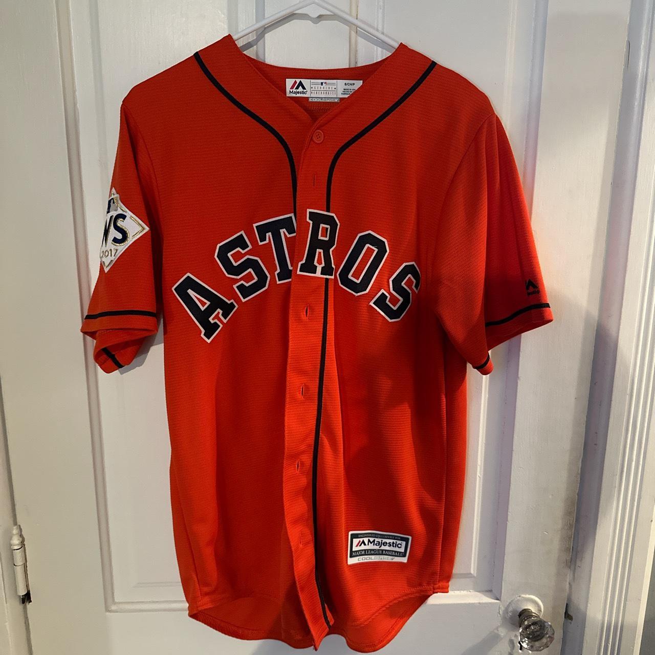 Houston Astros Jose Altuve Majestic Authentic World - Depop