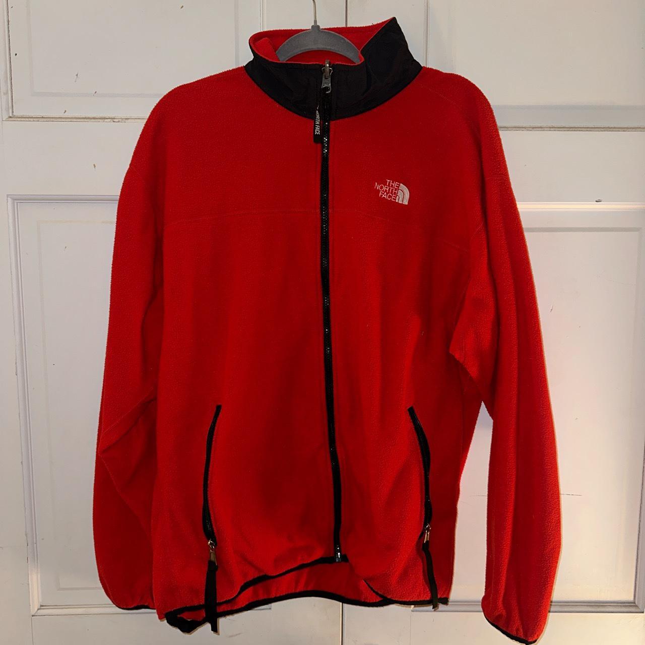 North face outlet red jumper