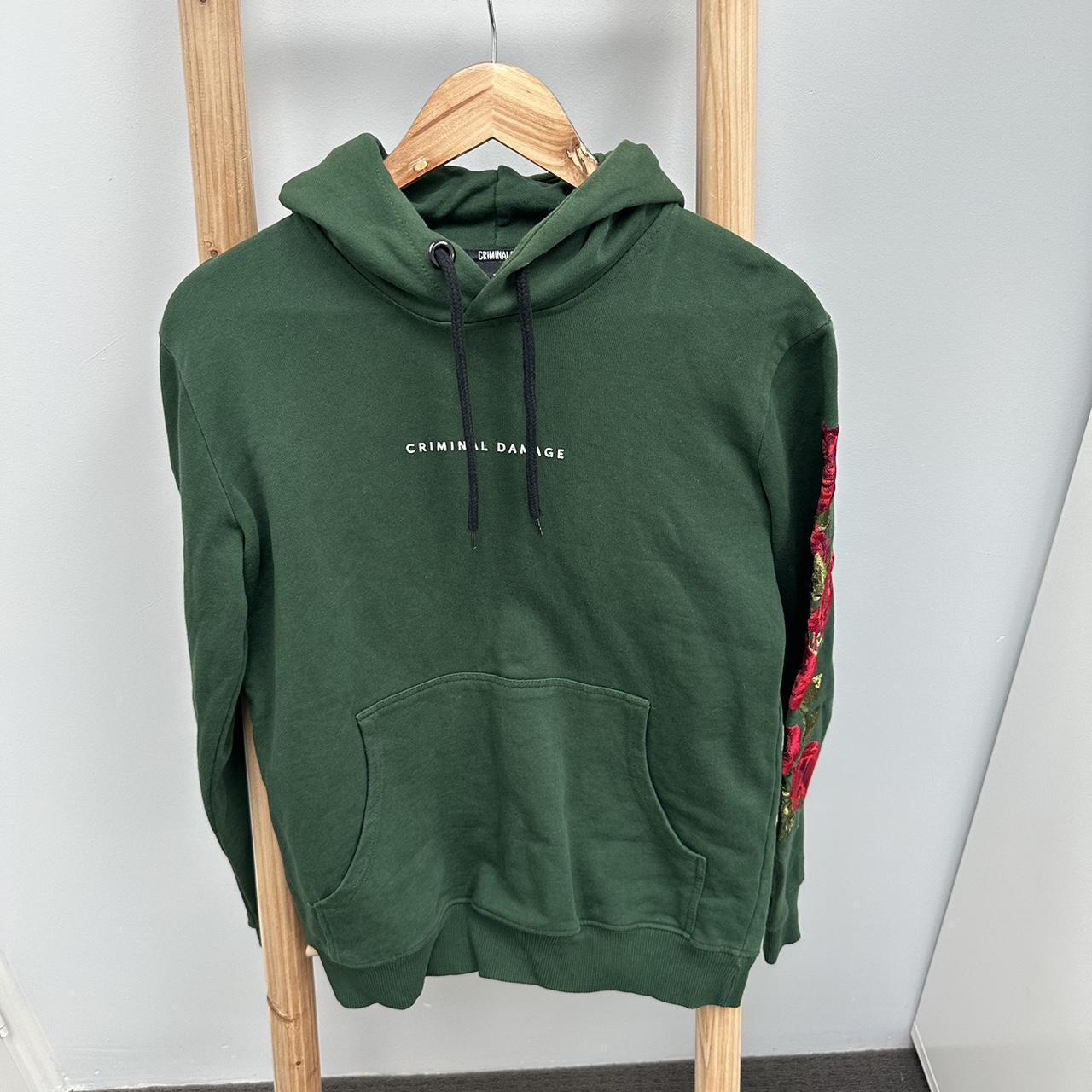 Criminal damage hot sale rose hoodie