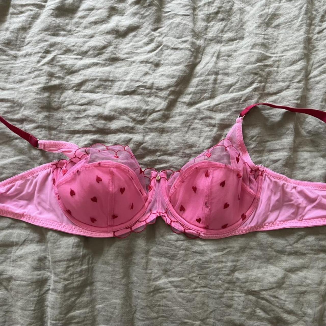 Adore Me Women's Pink and Red Bra