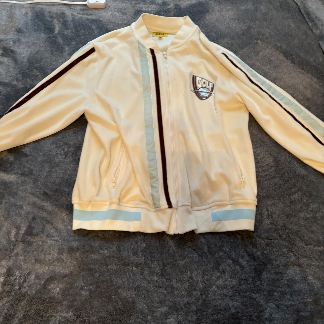 Chamarra Golf Wang Diablo Varsity Creme Blue Suicide Squad El