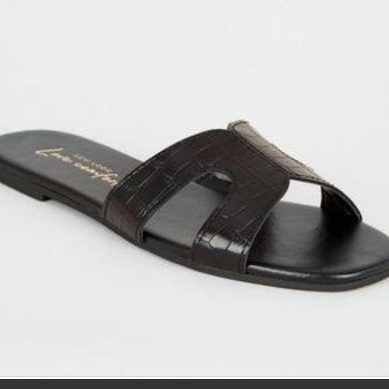 New Look Men's Black Sandals Depop
