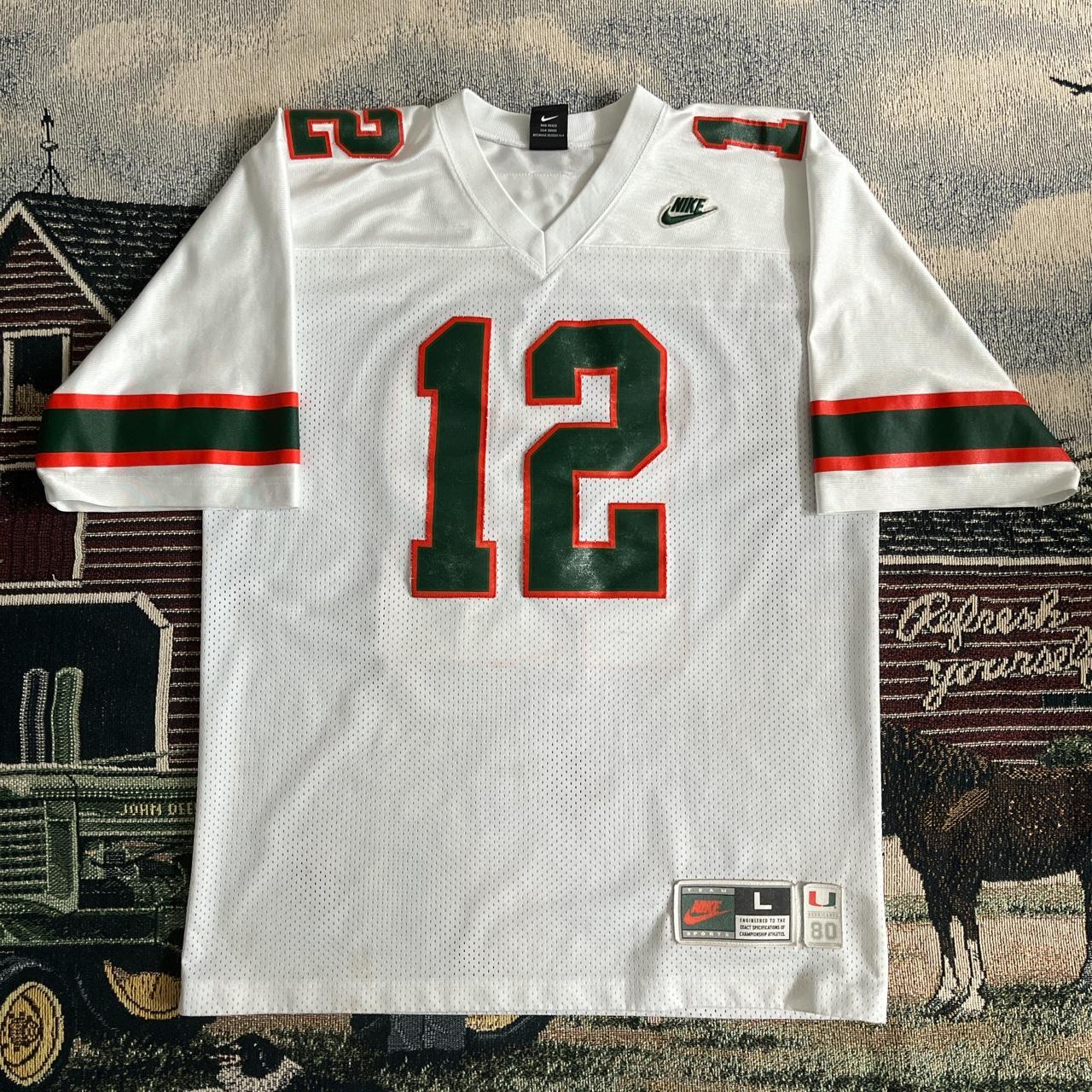 y2k Jim Kelly University of Miami football jersey.  - Depop