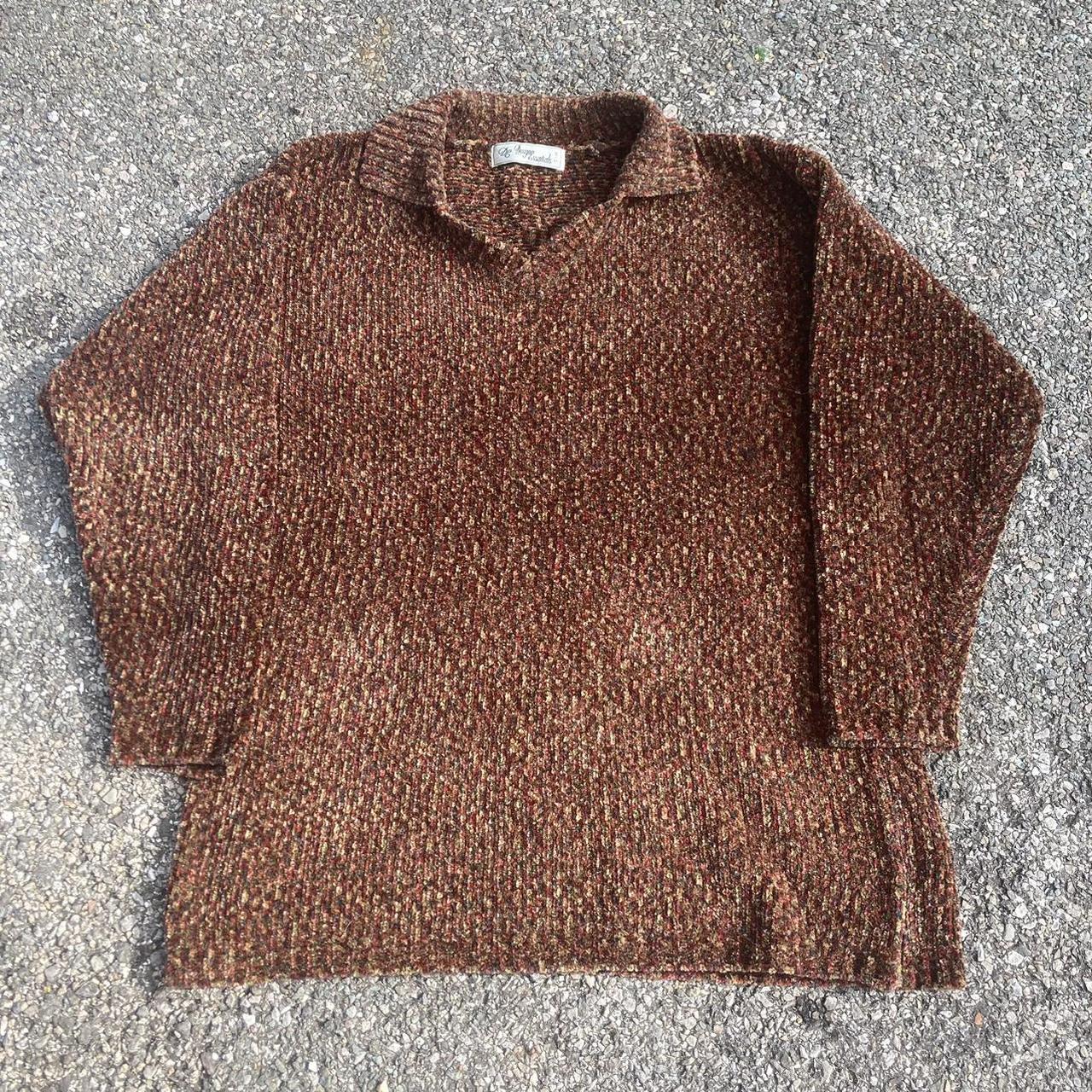 Vintage chunky jumper with collar 🤎🤎🤎 Perfect for... - Depop