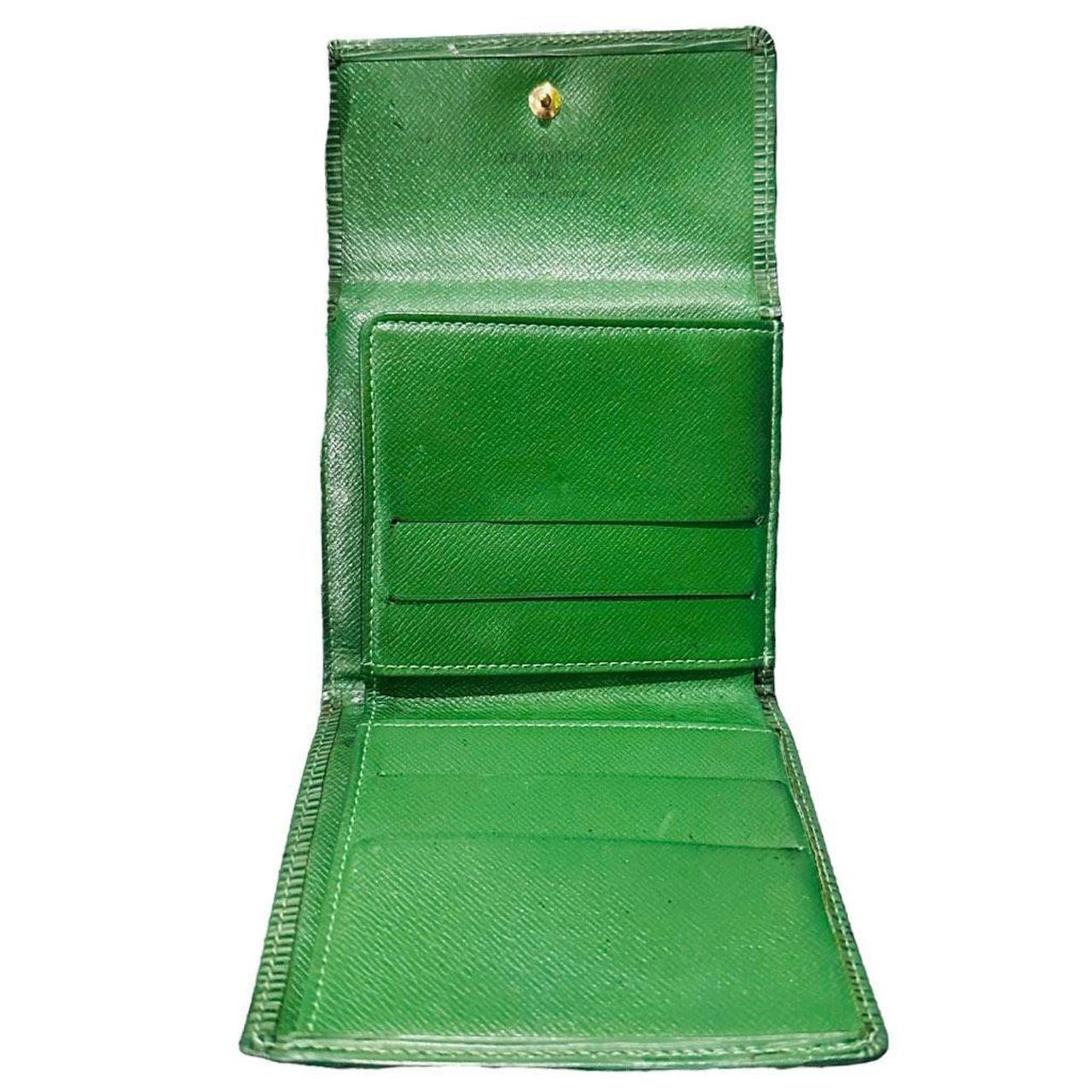 Louis Vuitton w/ COA Vintage Circa 1991 Green Epi Leather Wallet