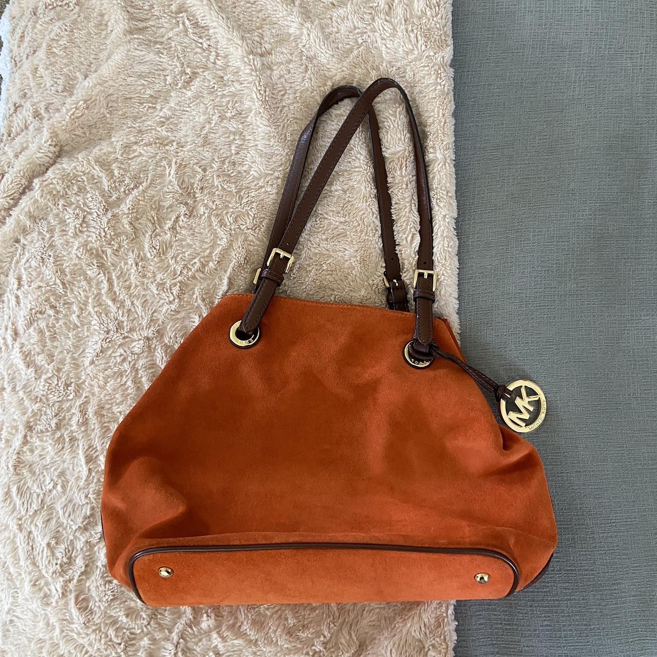 Michael kors best sale suede bag