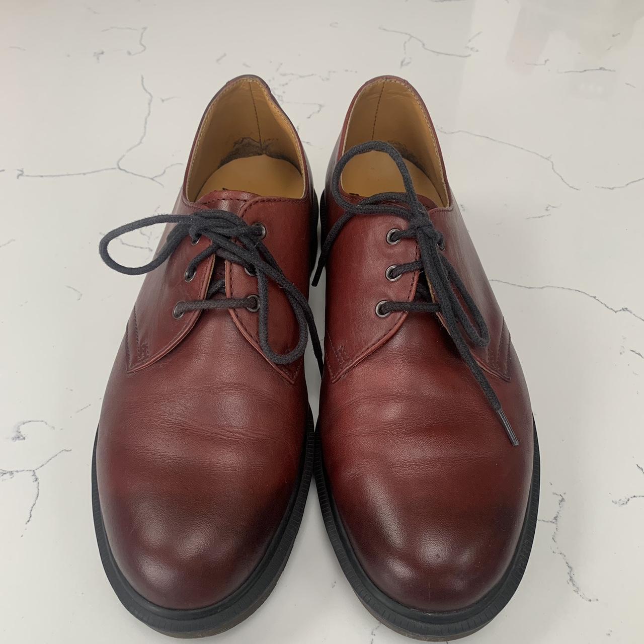 Dr martens maroon low cheap cut