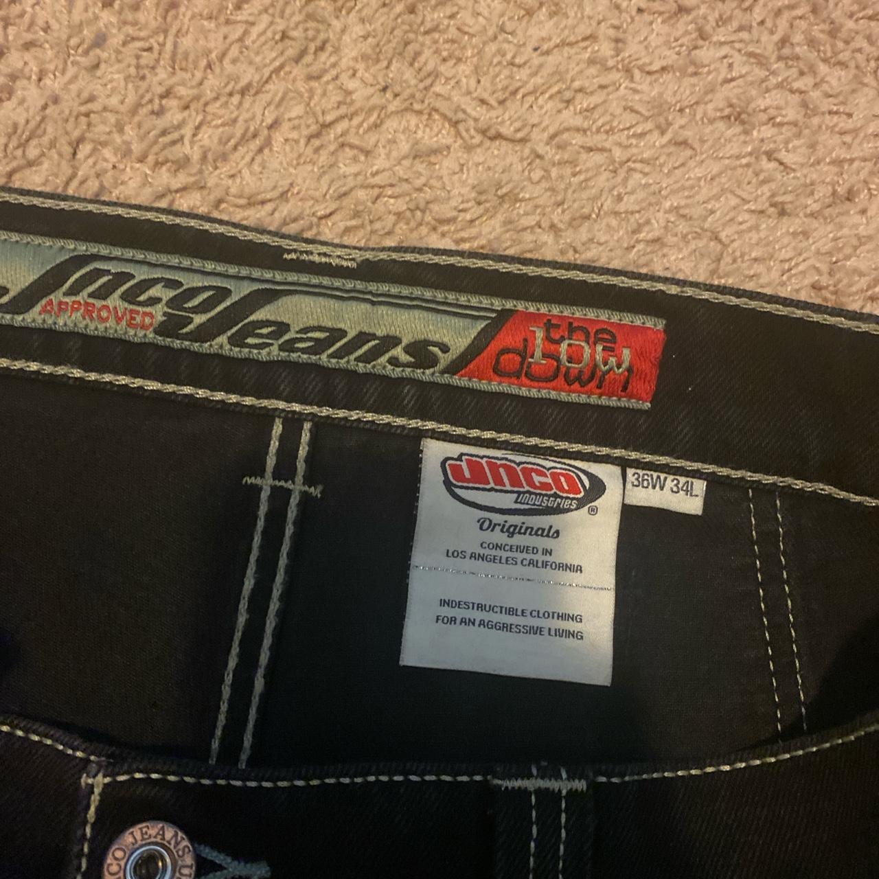 Jet Black Jnco Jeans Low down 169 Brand new only... - Depop