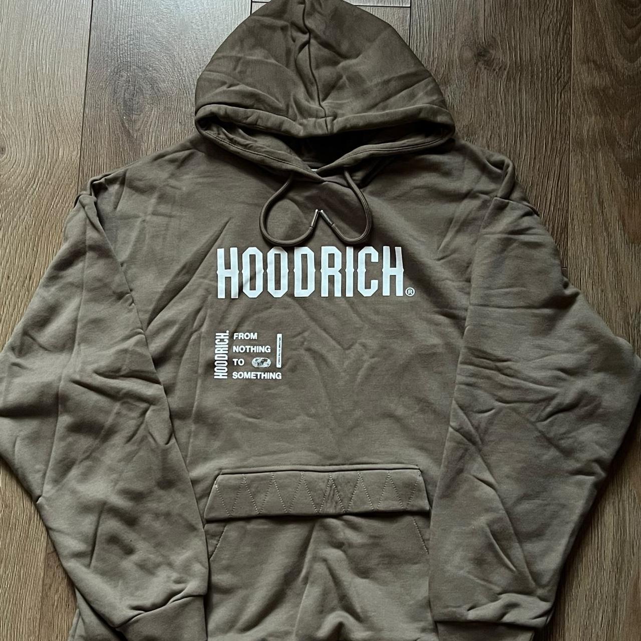 Hoodrich Men's Brown Hoodie | Depop