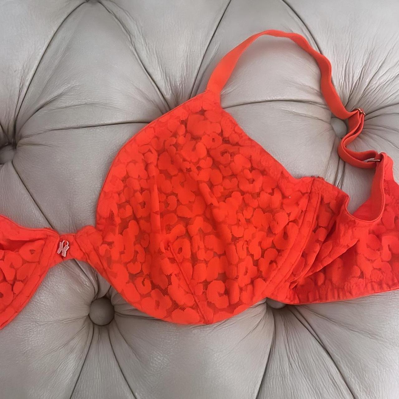 Bright orange savage x fenty bra. Super soft. Never - Depop