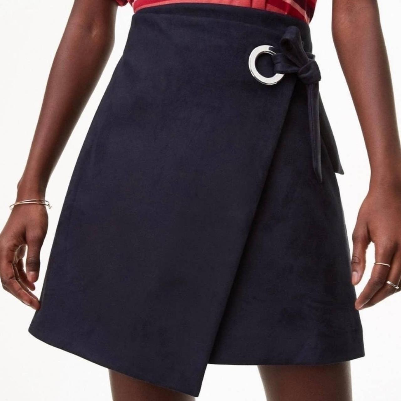 Faux suede hotsell skirt navy