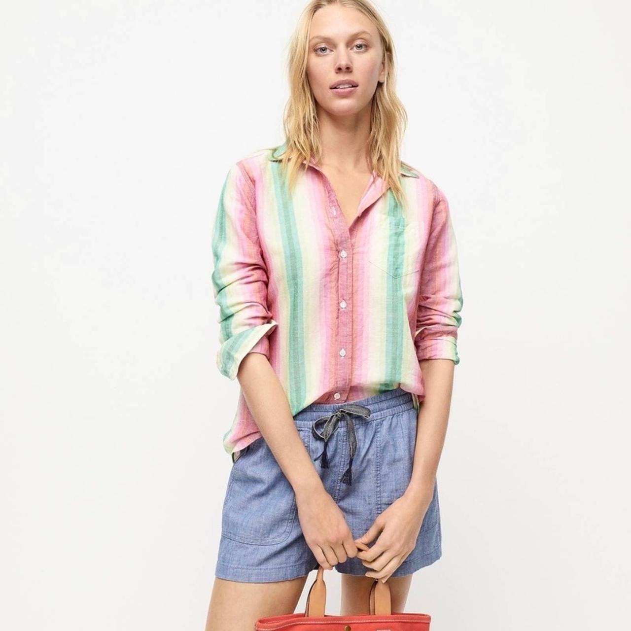 j crew boy shirt womens