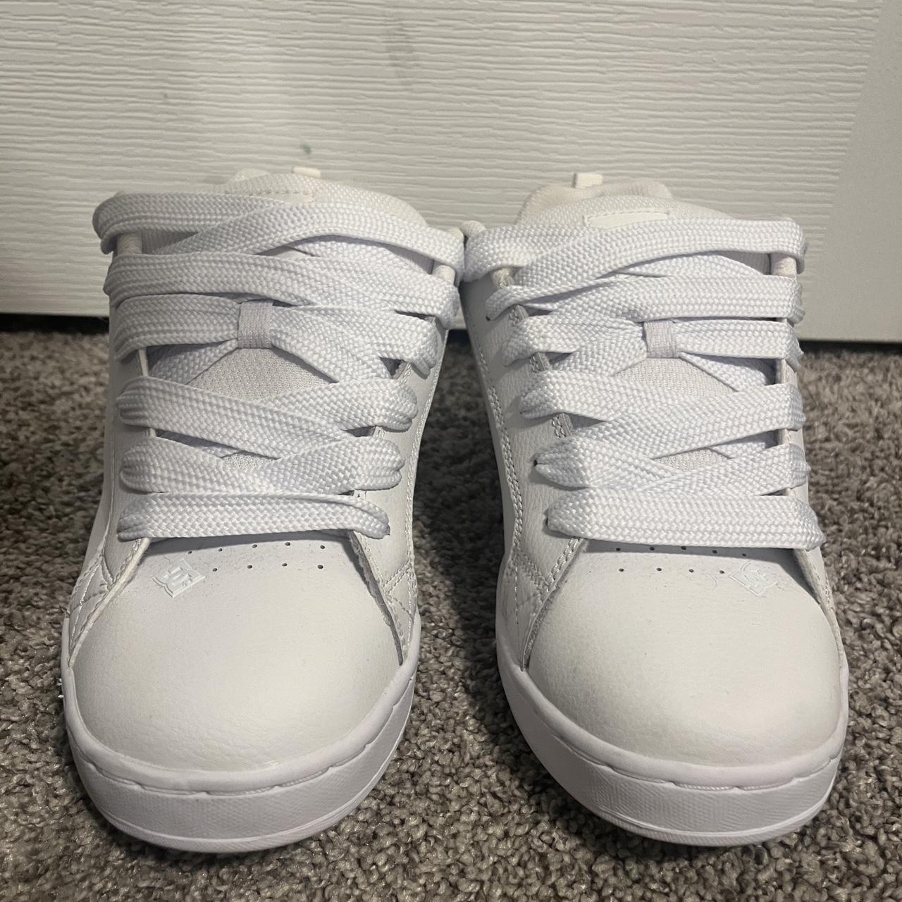 New all white dc’s New with box Mens size 9 womens... - Depop