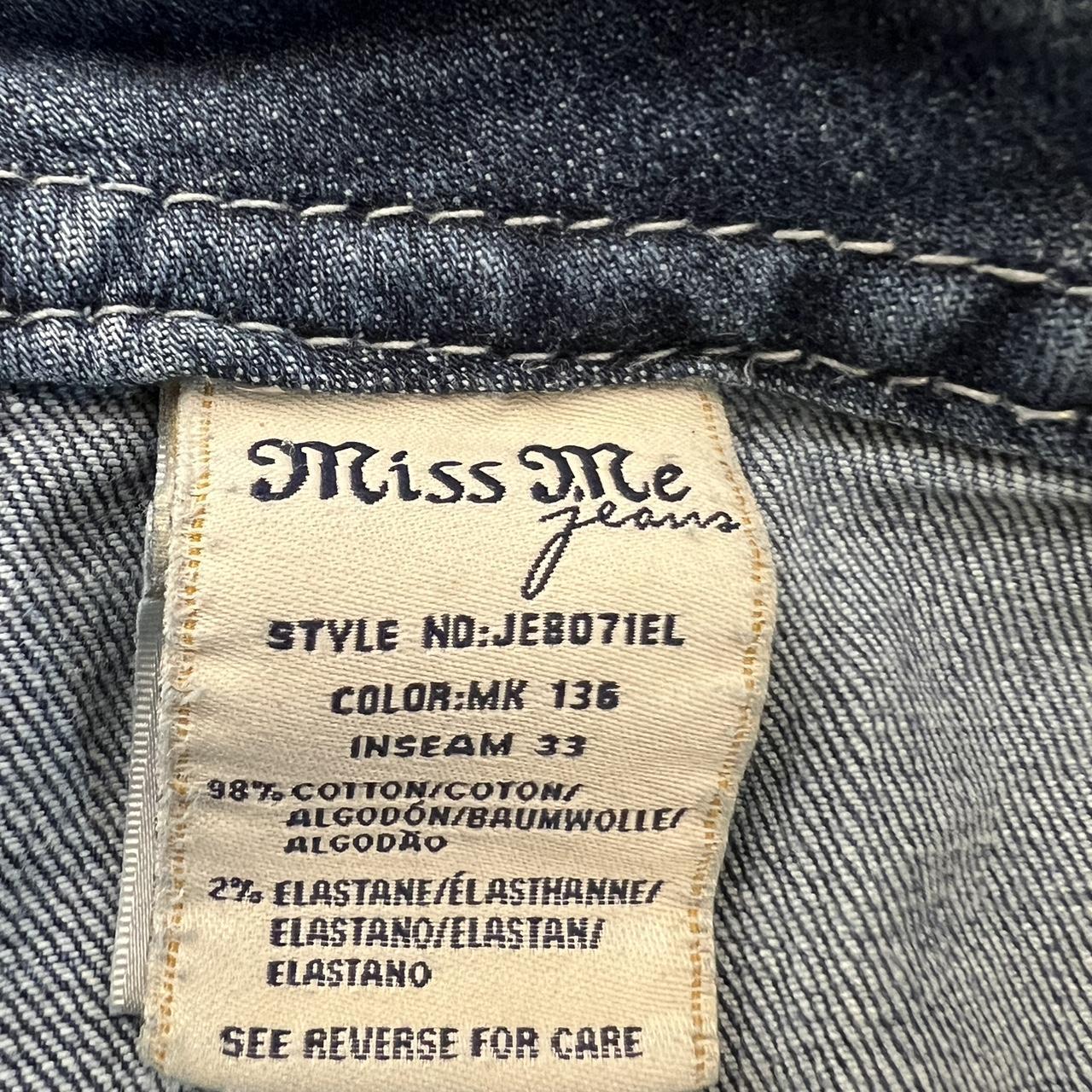 Vintage Miss Me embroidered Denim Boot Cut 34/33... - Depop