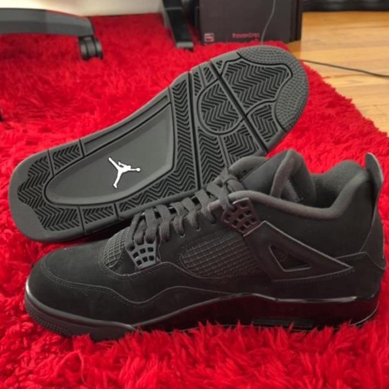 jordan-4-black-cats-size-10-5-never-worn-og-box-not-depop