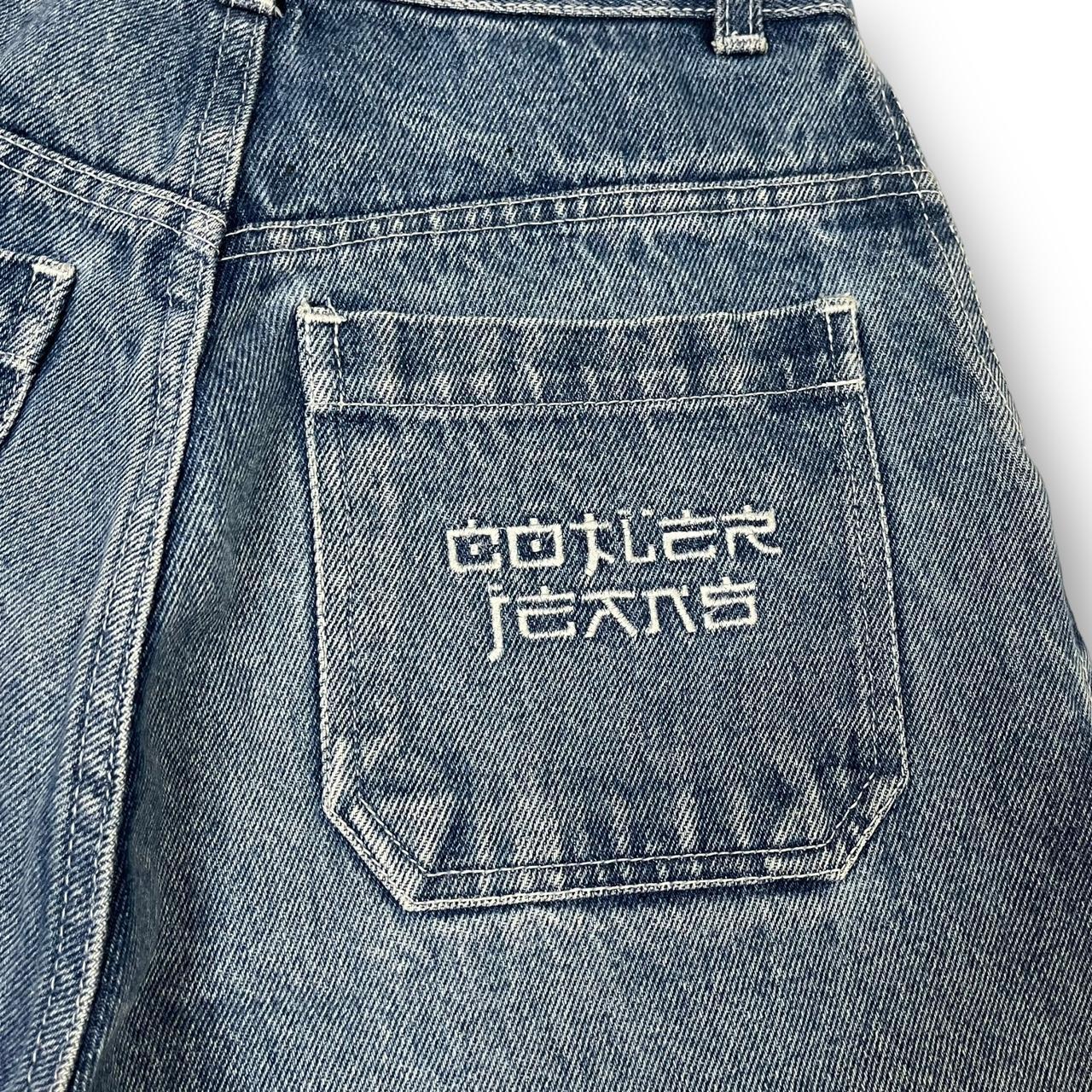 Men's Blue and White Shorts Depop