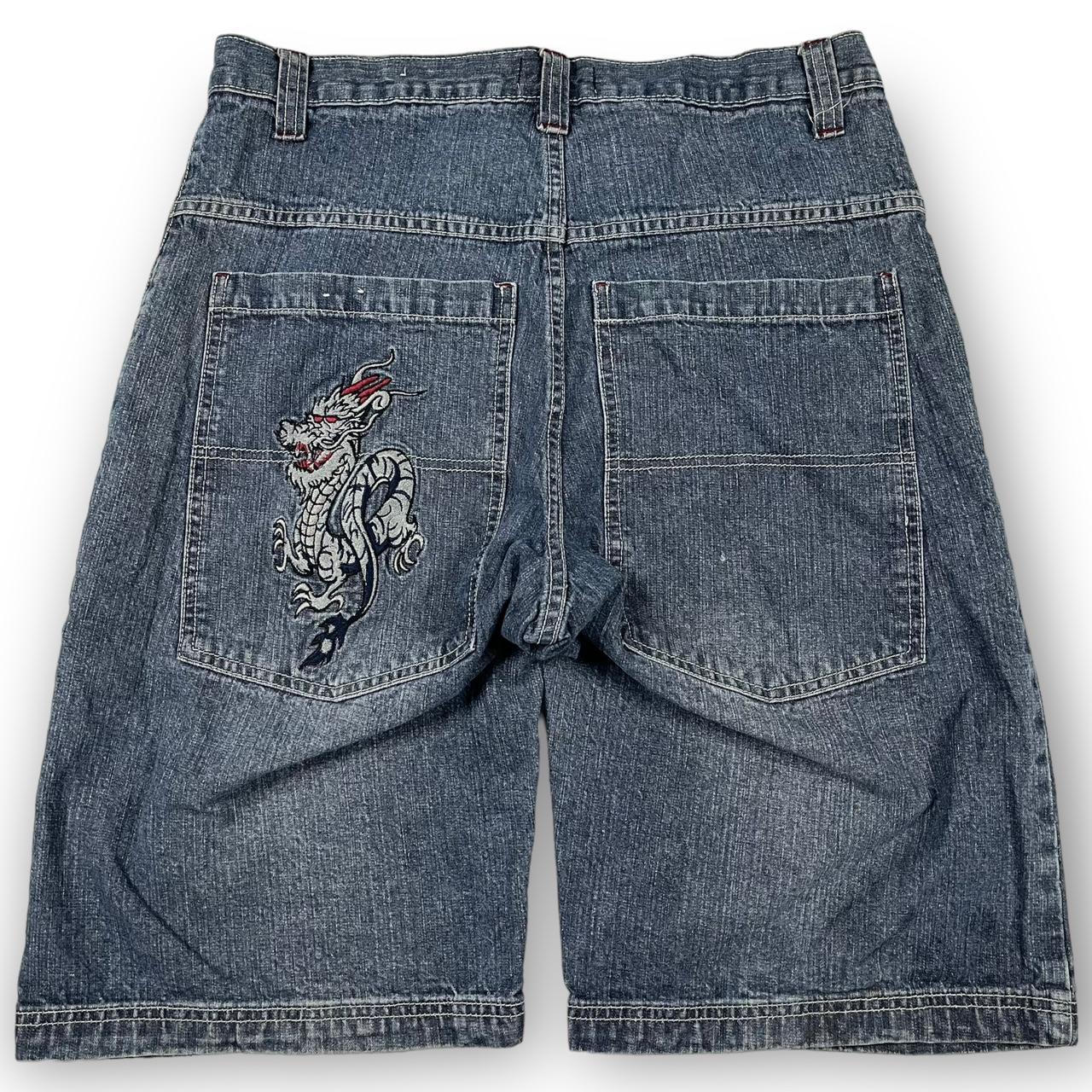 Baggy Dragon Shorts Jorts Vintage Hip-hop Skater - Depop