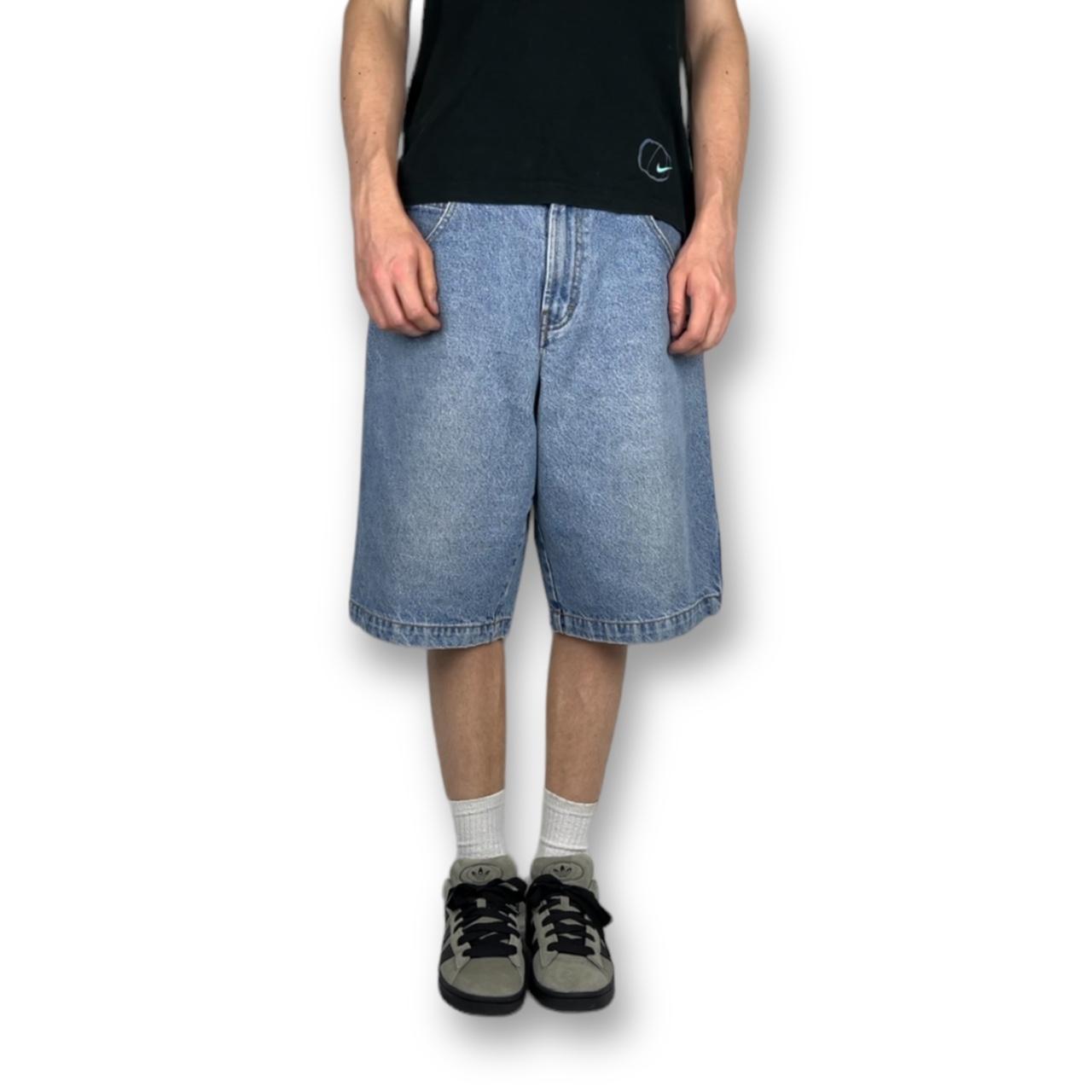 JNCO vintage skater hip-hop baggy bolo jorts... - Depop