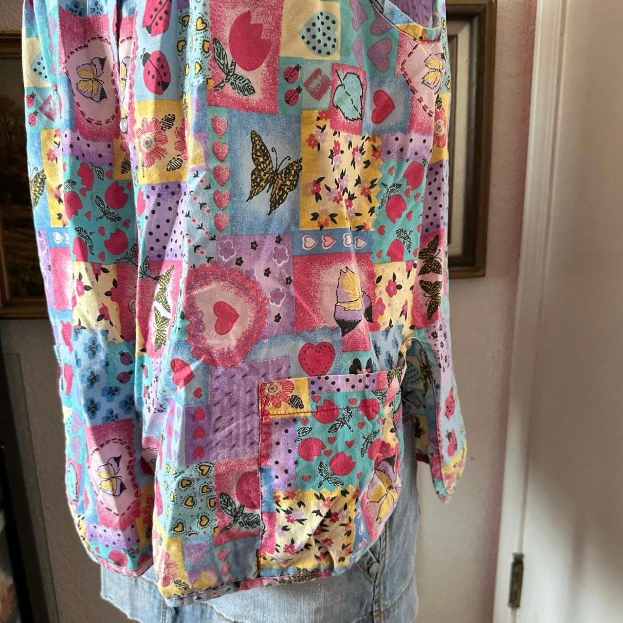 Women's Blouse - Multi/Purple - XL – simply basic… - image 3