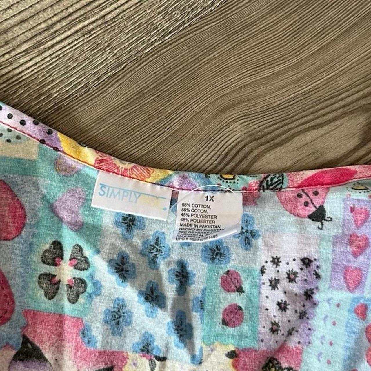 Women's Blouse - Multi/Purple - XL – simply basic… - image 4