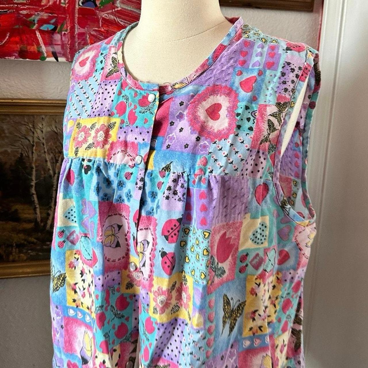 Women's Blouse - Multi/Purple - XL – simply basic… - image 2