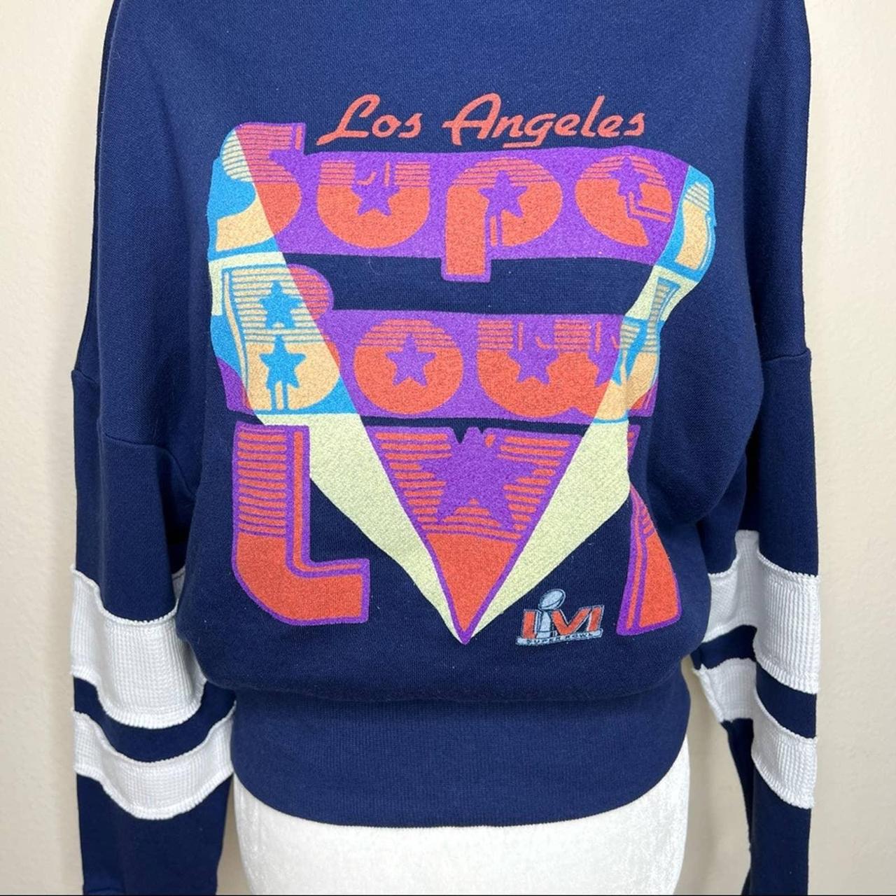 Junk Food Los Angeles Super Bowl LVI Hoodie Blue - Depop