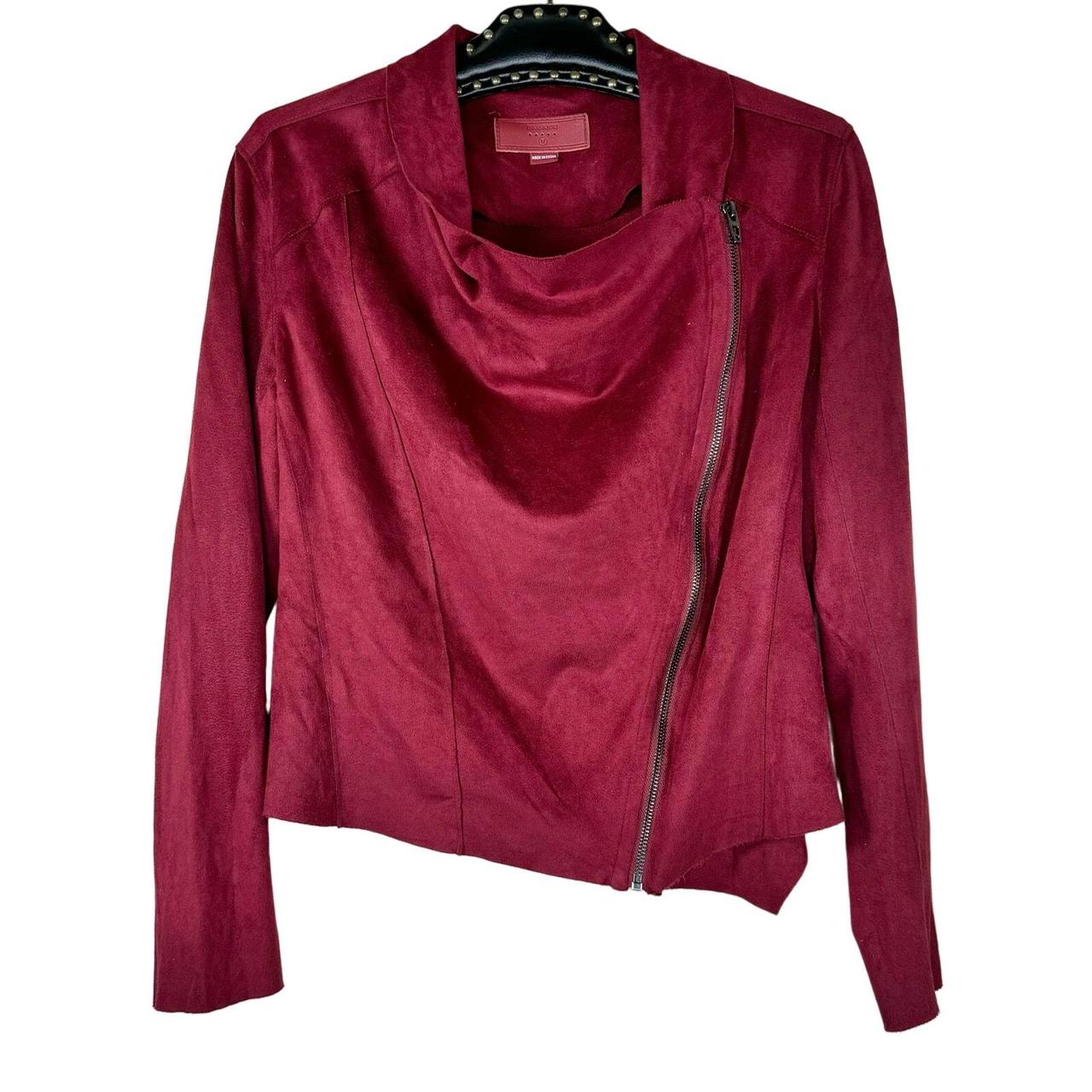 Drape front faux suede jacket blanknyc best sale