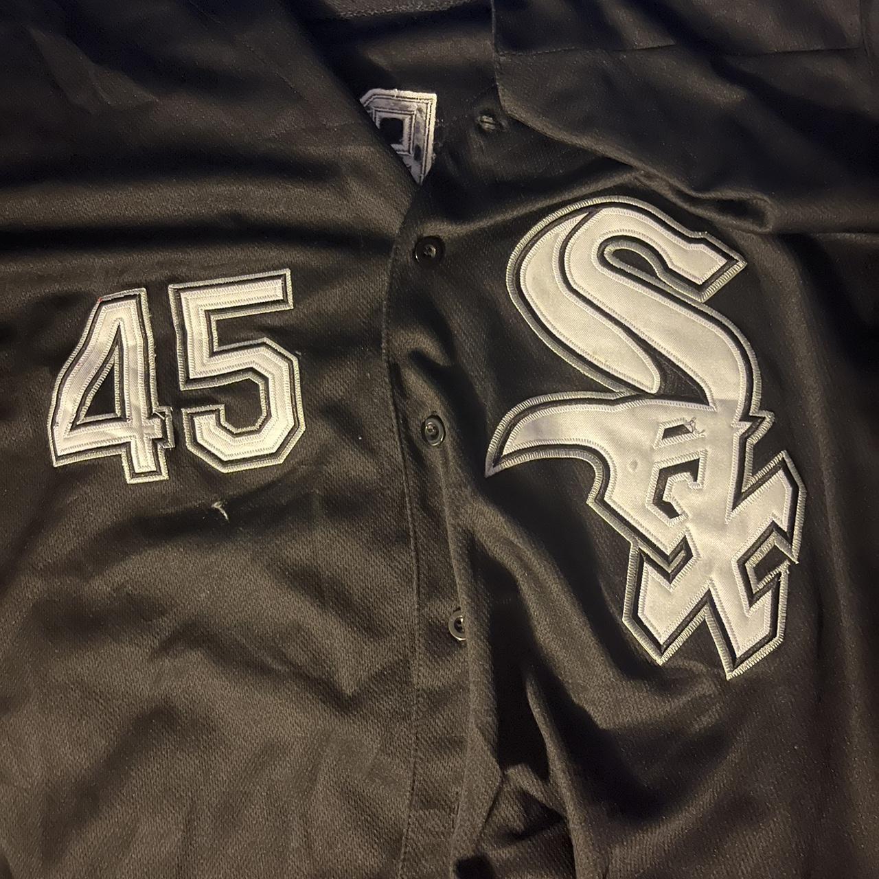 Large Michael Jordan Grey White Sox Jersey - Depop