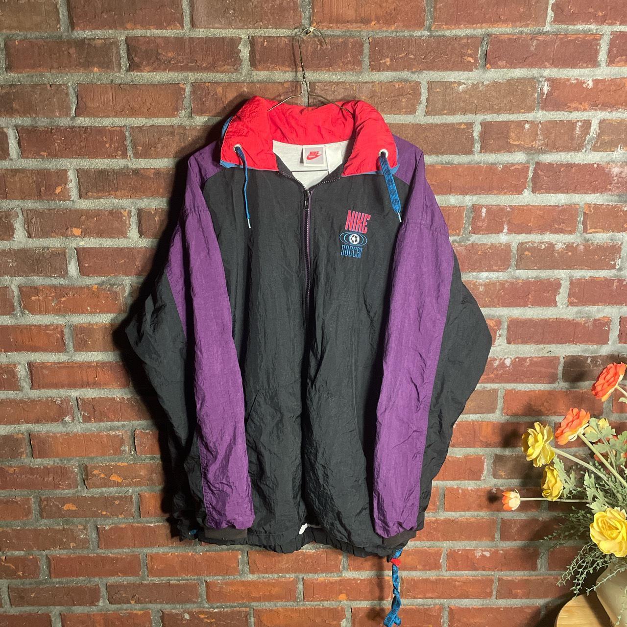 Vintage 80s Nike Soccer windbreaker, size... Depop