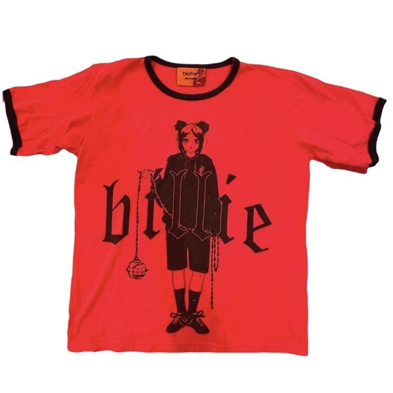 Billieblush Men's Red and Black T-shirt