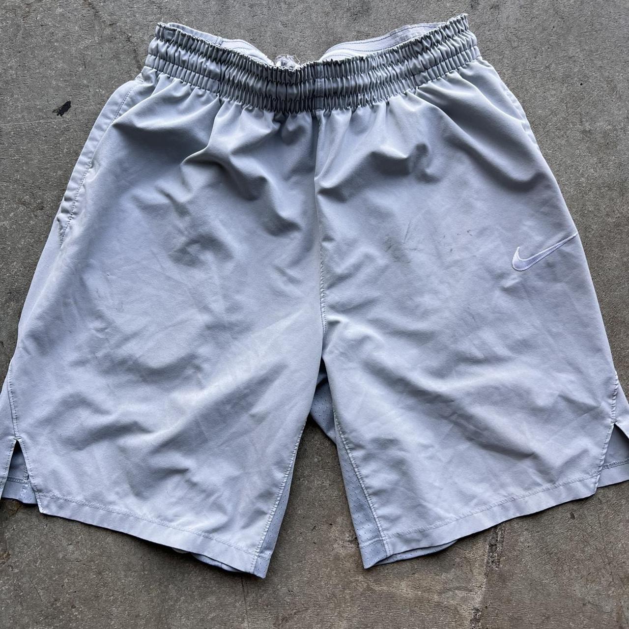 mens grey nike basketball shorts