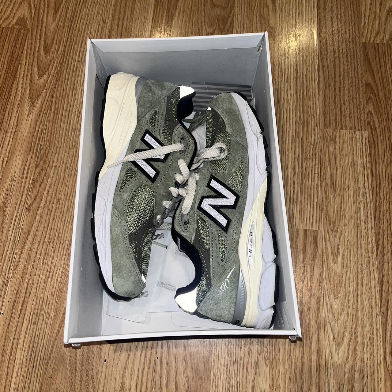 JJJJound Olive New Balance's Size 7 Men's Worn... - Depop