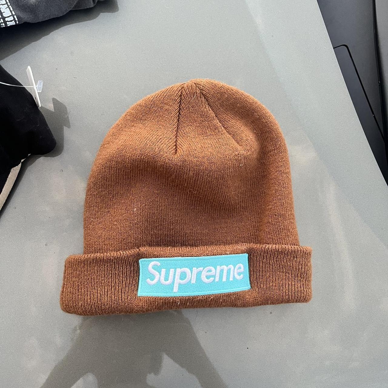 Stussy Rust Box Logo Beanie One Size New era 2017... - Depop