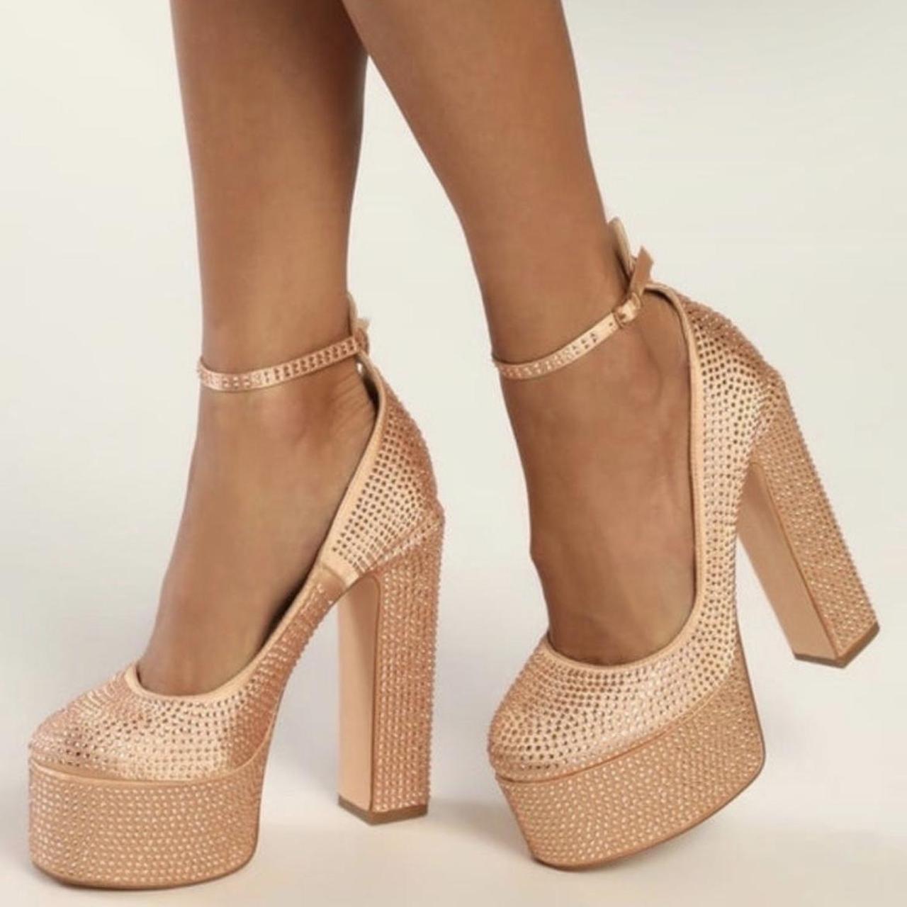 Lulus rose gold store shoes