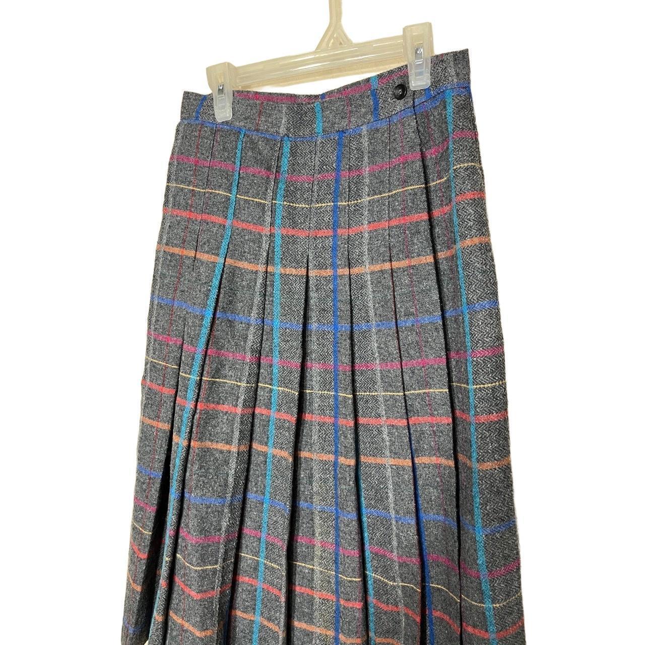 Vintage Women's Midi Skirt - Grey/Multi - 8 – Kay… - image 2